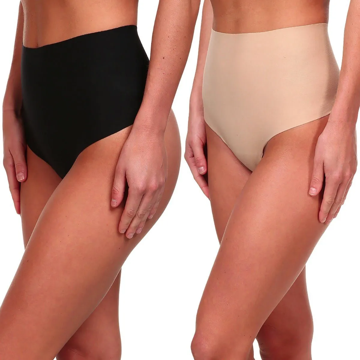 2-Pack: Compression High-Waisted Thong Shaper