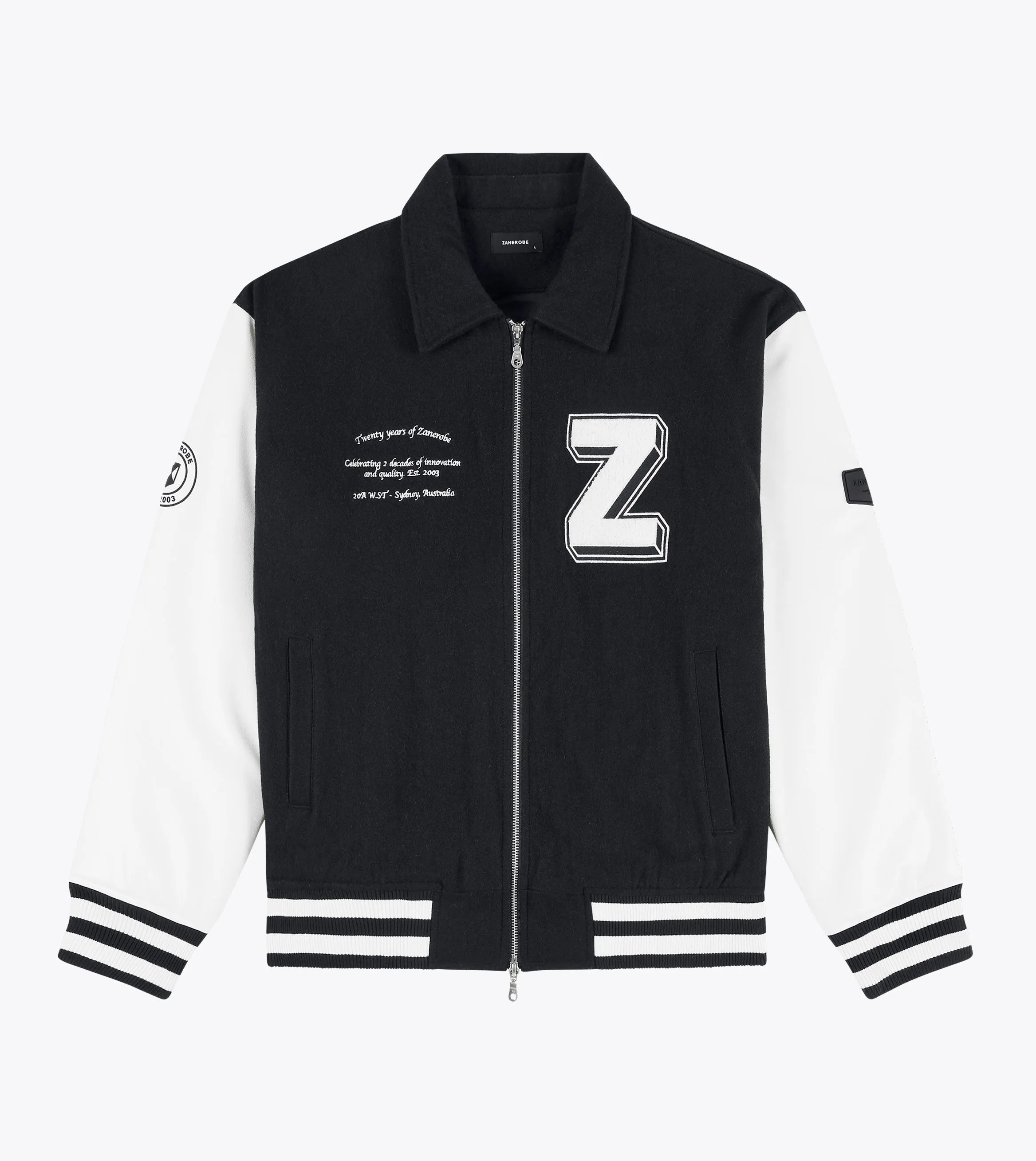 20 Yrs Letterman Jacket Black