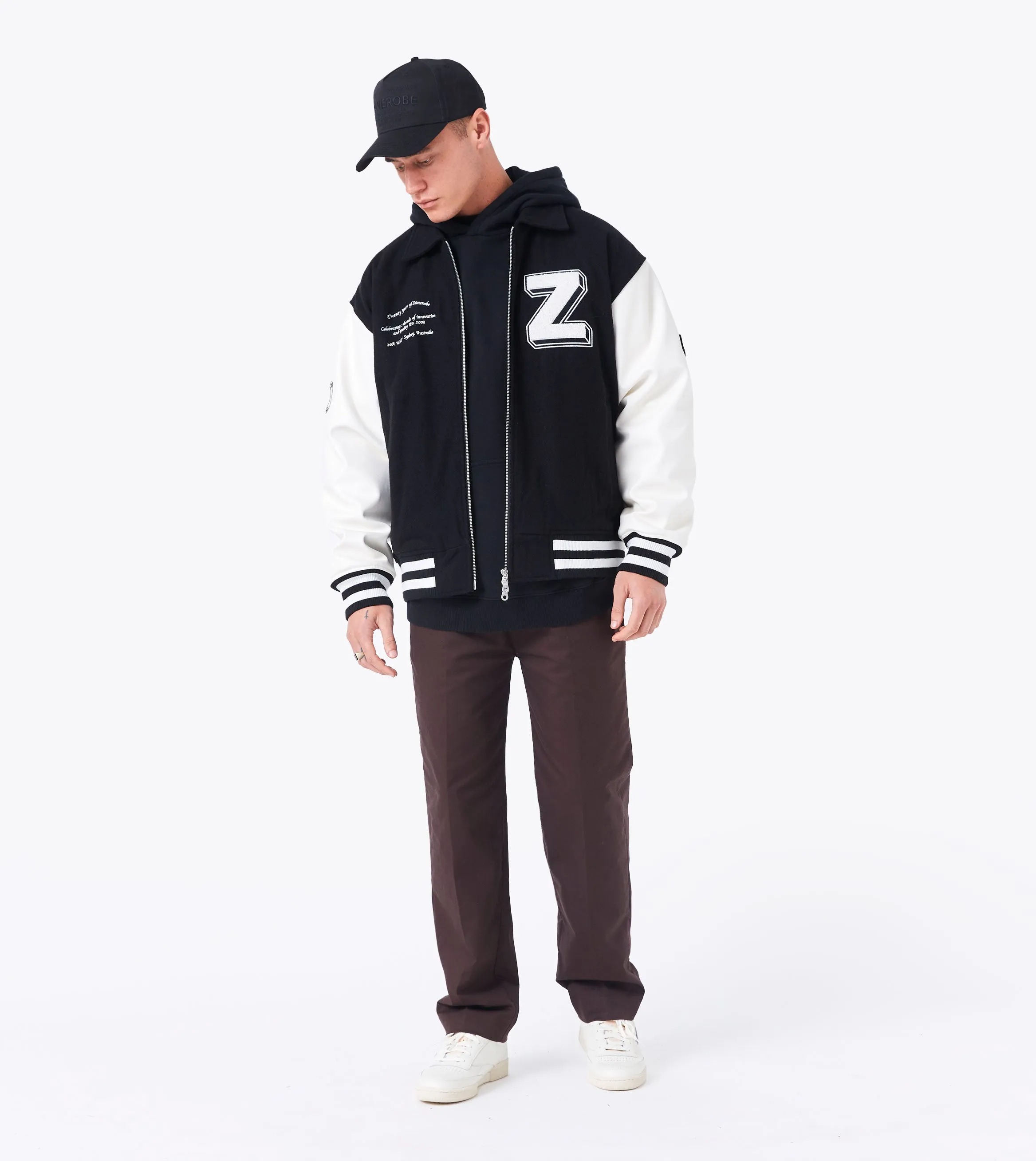 20 Yrs Letterman Jacket Black