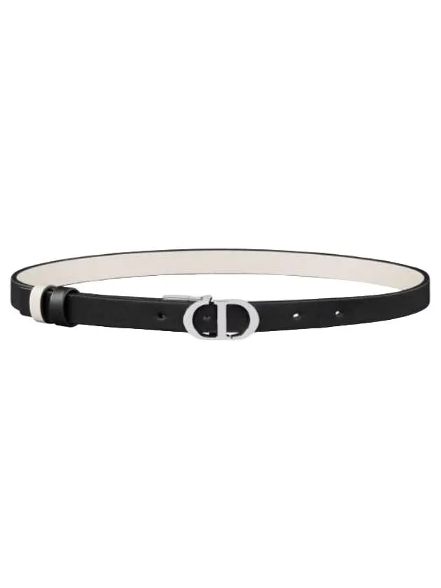 30 Montaigne Reversible Leather Belt Black