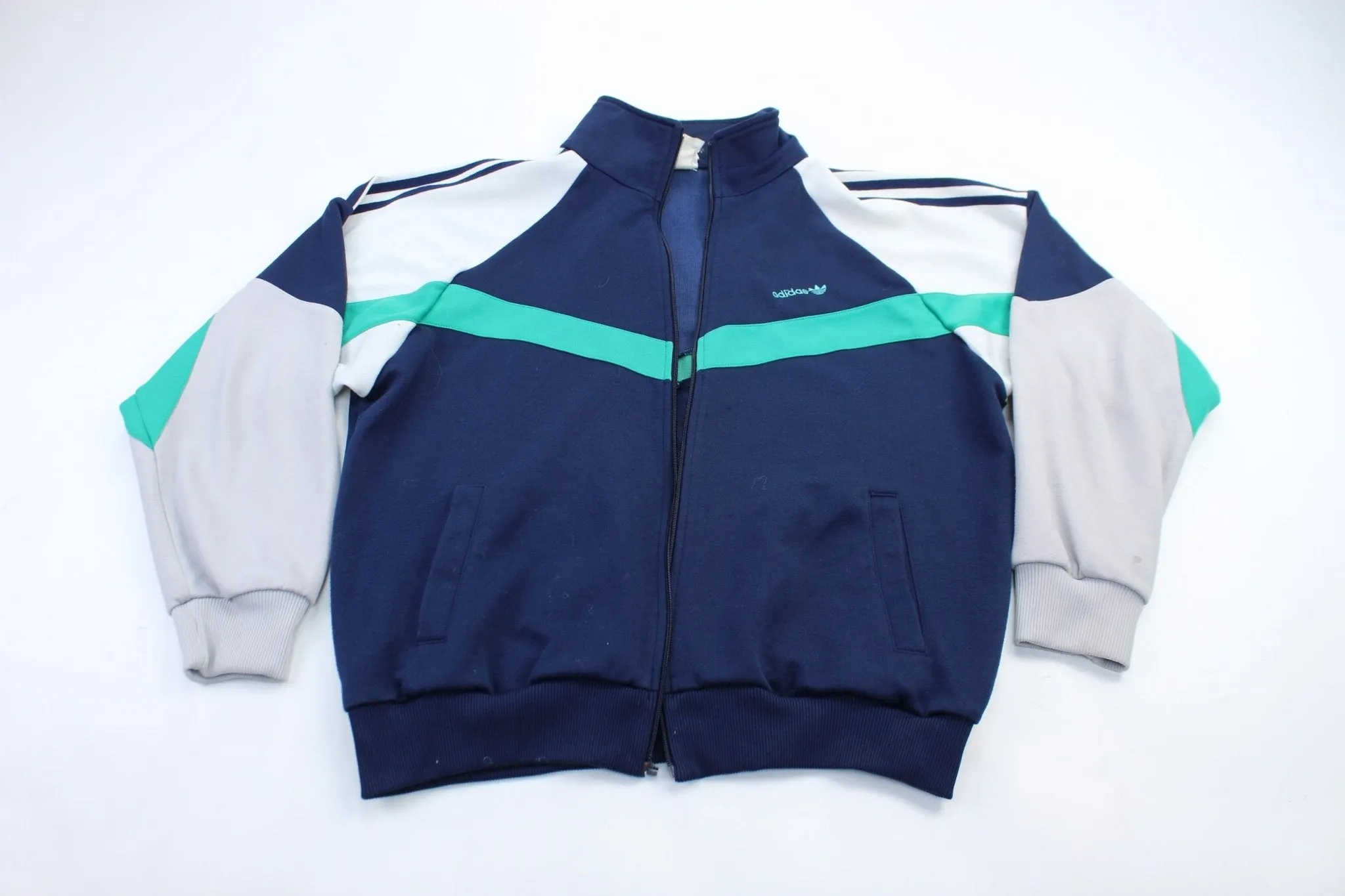 80's Adidas Embroidered Logo Track Suit Jacket