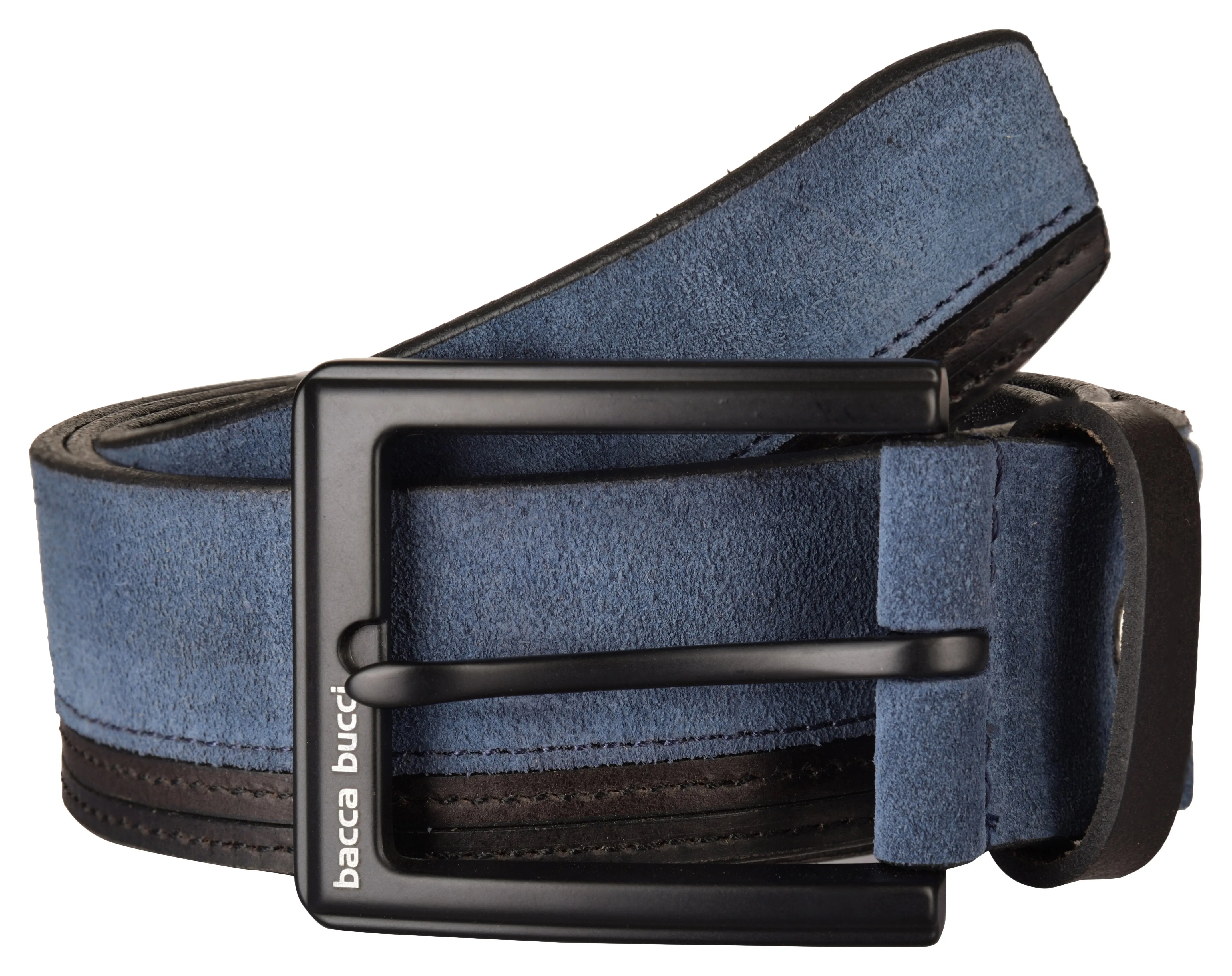 Bacca Bucci dress Belt full Leather & Suede Belt with nickle free Buckle