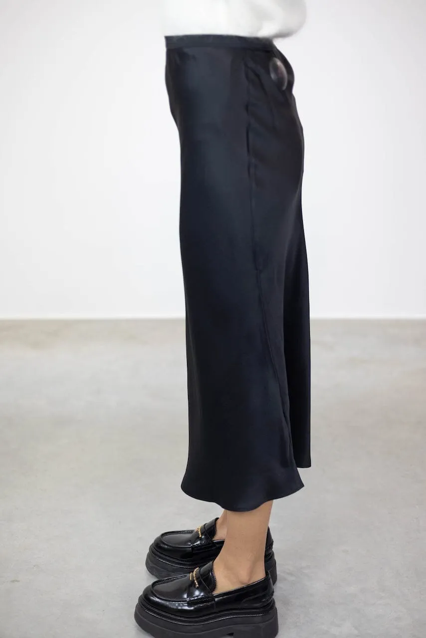 BAR MIDI SILK SKIRT