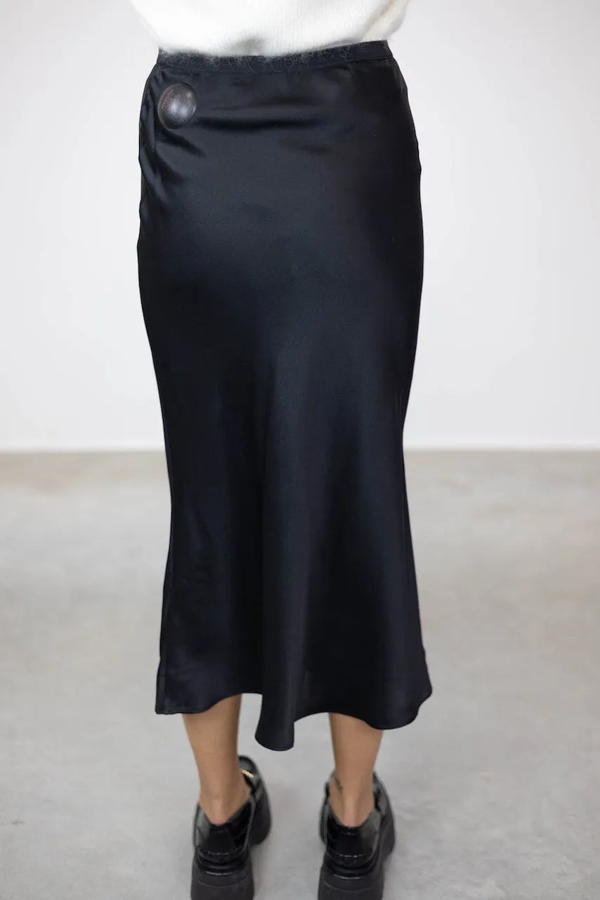 BAR MIDI SILK SKIRT