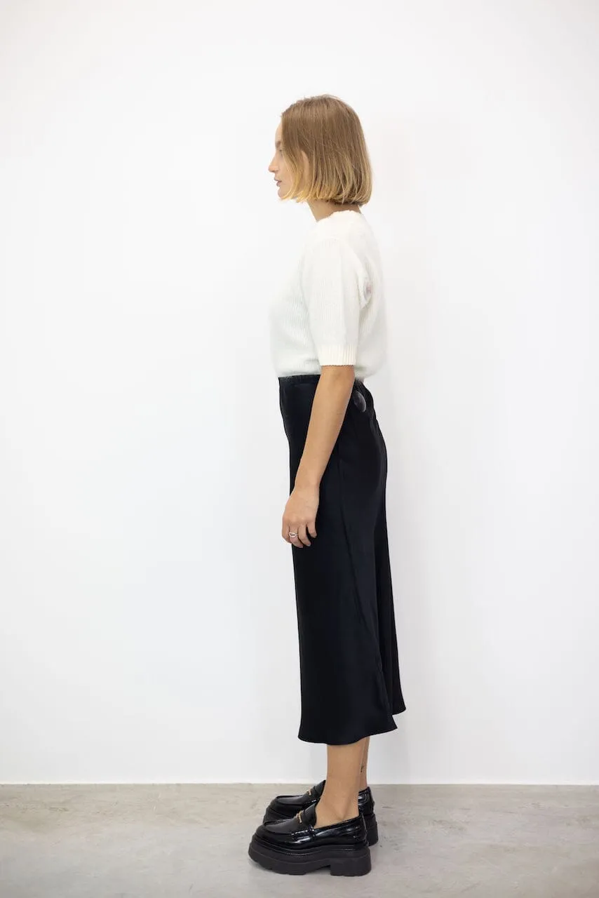 BAR MIDI SILK SKIRT