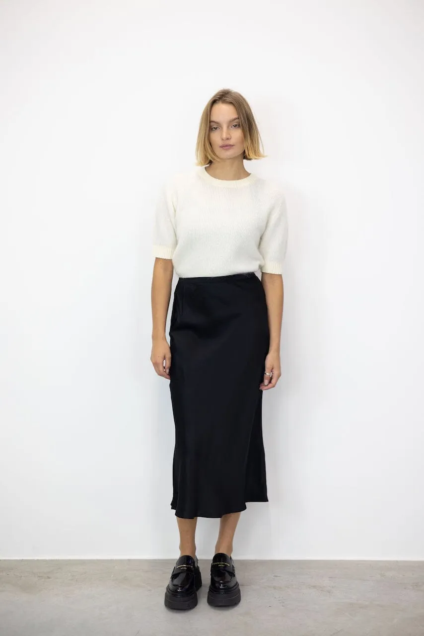 BAR MIDI SILK SKIRT