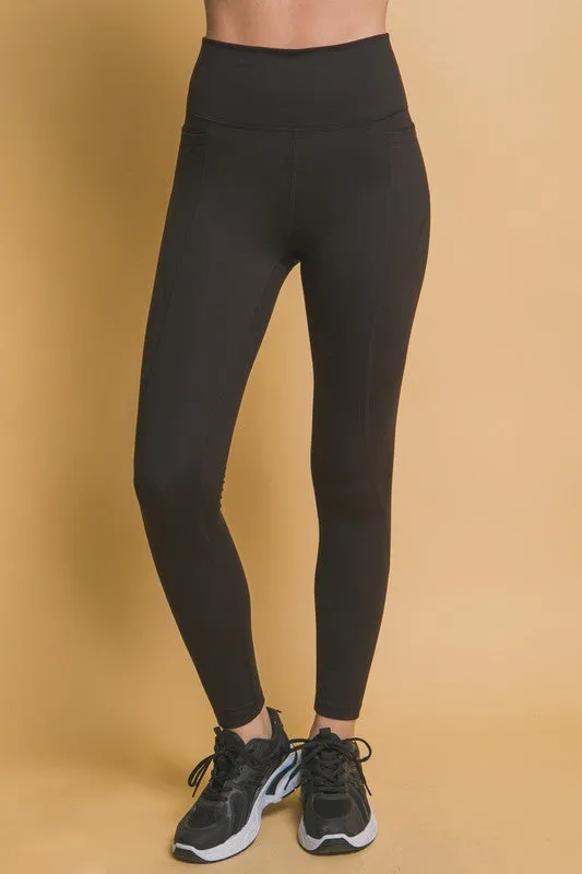 Black Butter Soft Leggings with Side Pockets