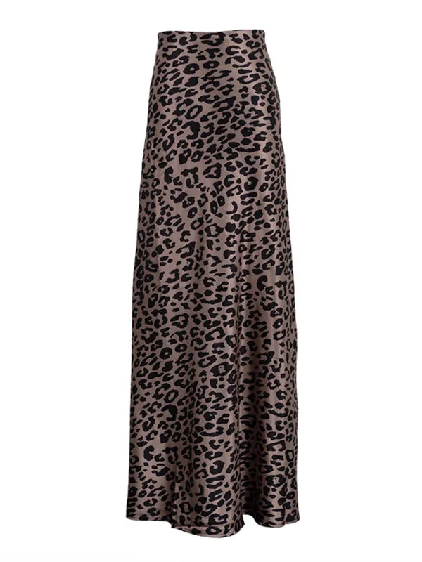 Bodycon High Waisted Leopard Skirts Bottoms