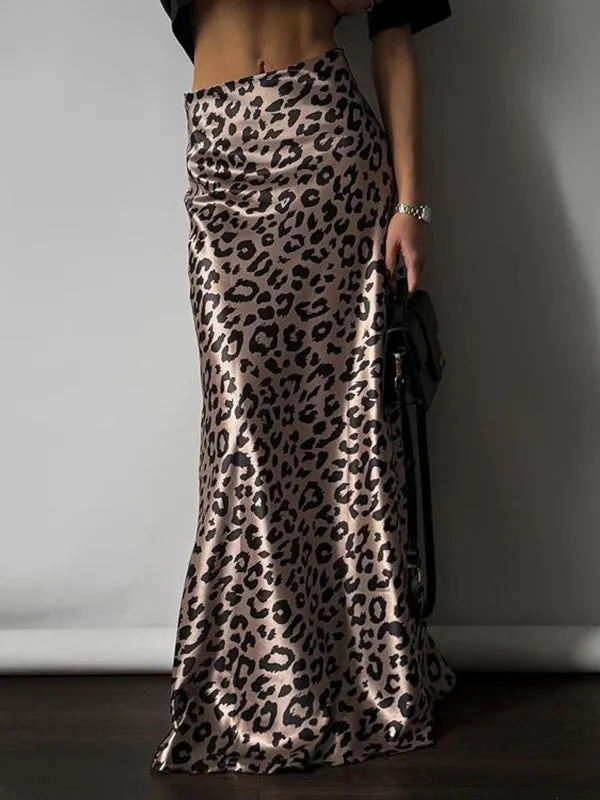 Bodycon High Waisted Leopard Skirts Bottoms