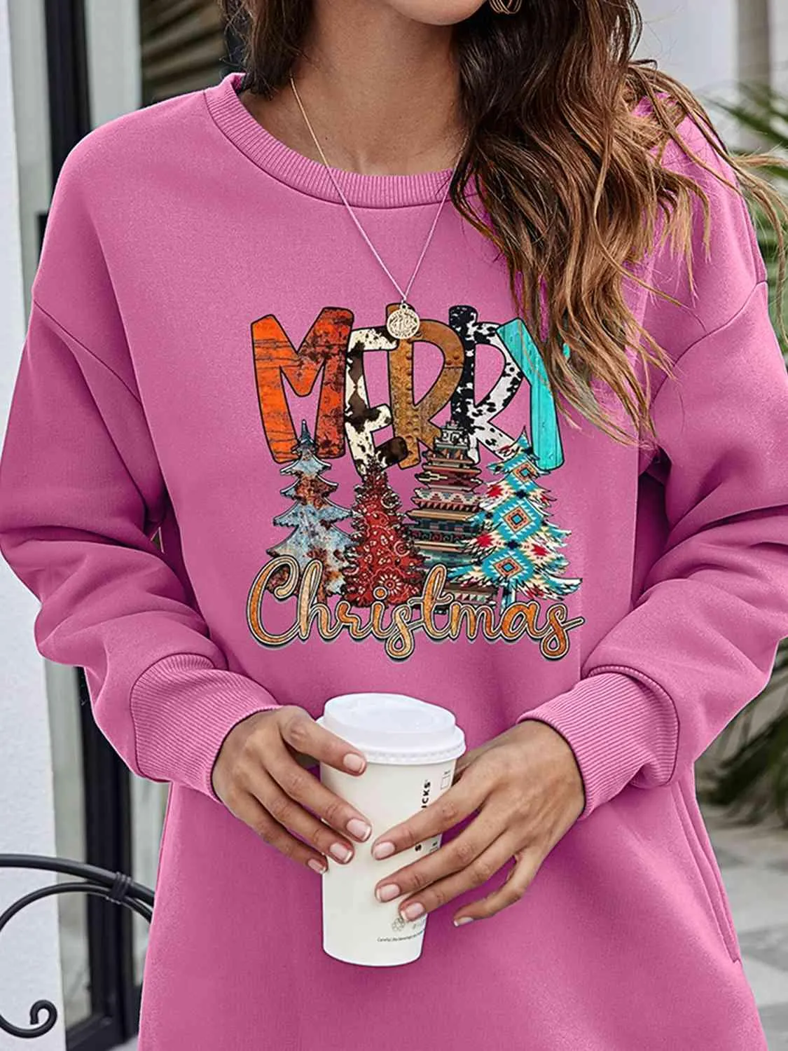 Cheerful Christmas Celebration Graphic Sweater