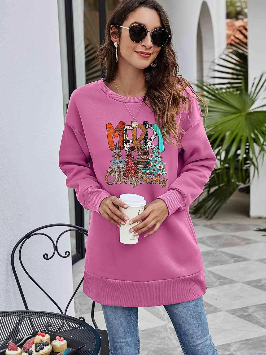 Cheerful Christmas Celebration Graphic Sweater