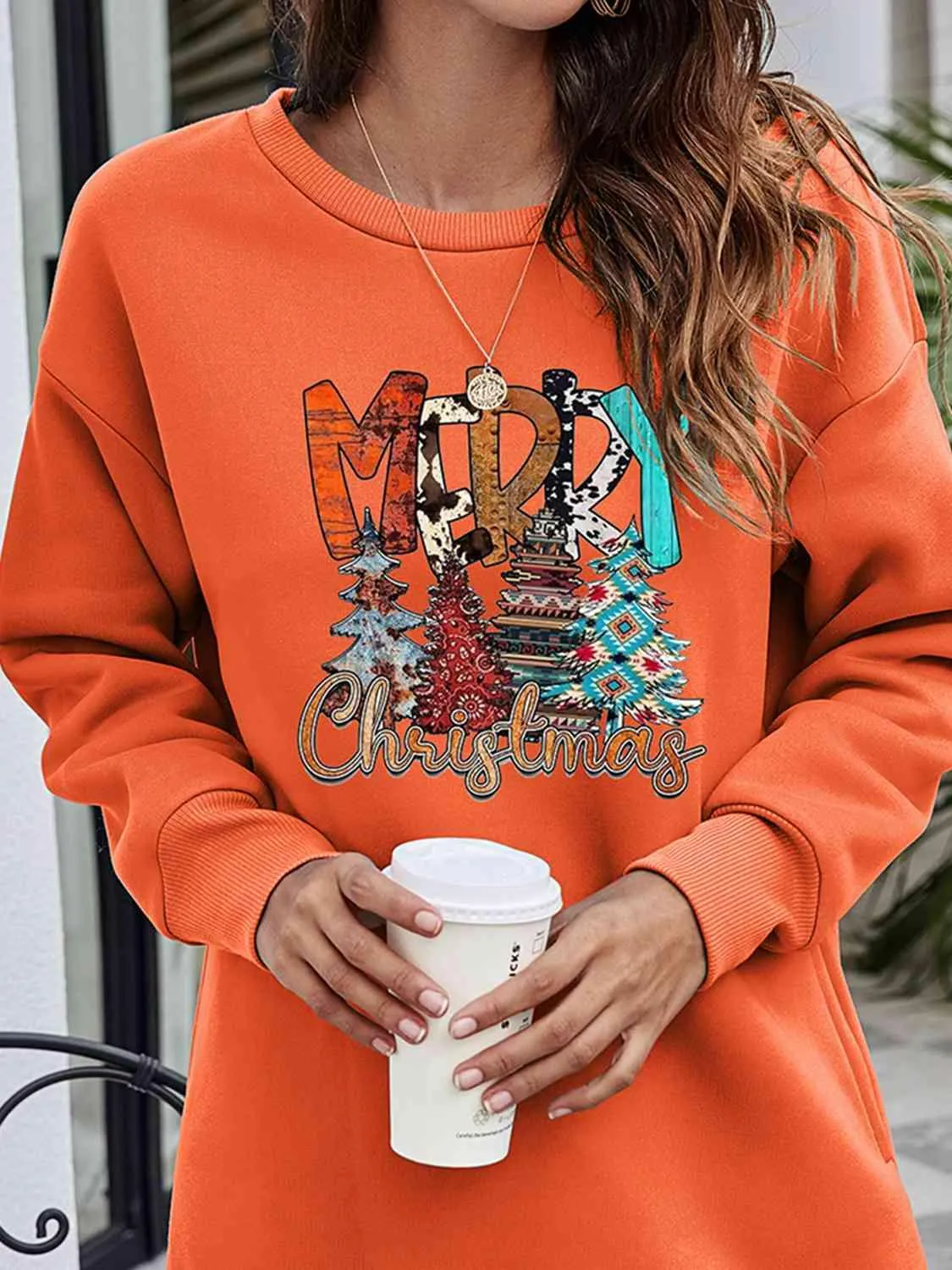 Cheerful Christmas Celebration Graphic Sweater