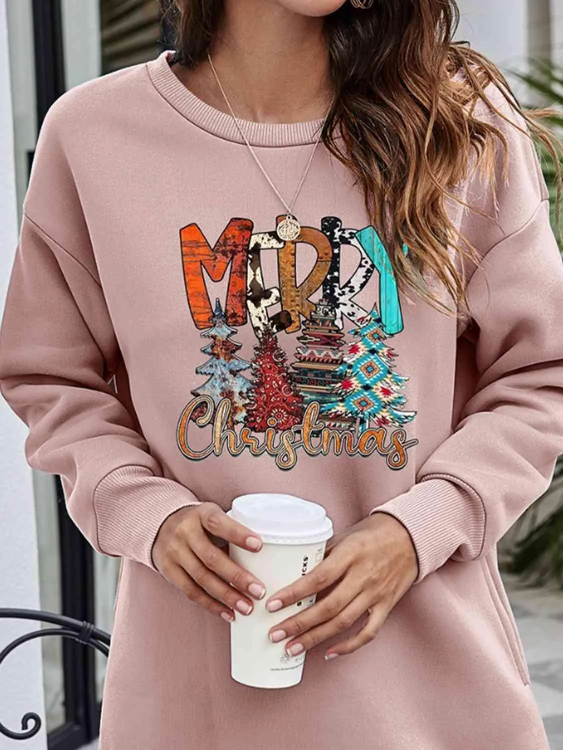 Cheerful Christmas Celebration Graphic Sweater