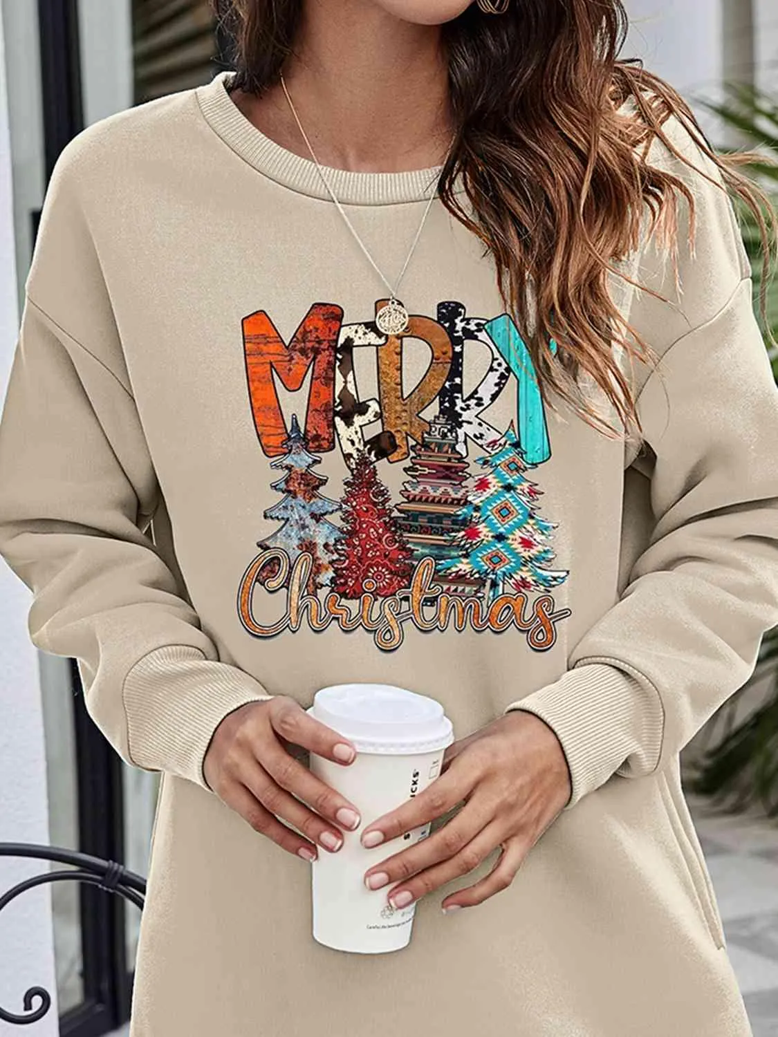 Cheerful Christmas Celebration Graphic Sweater