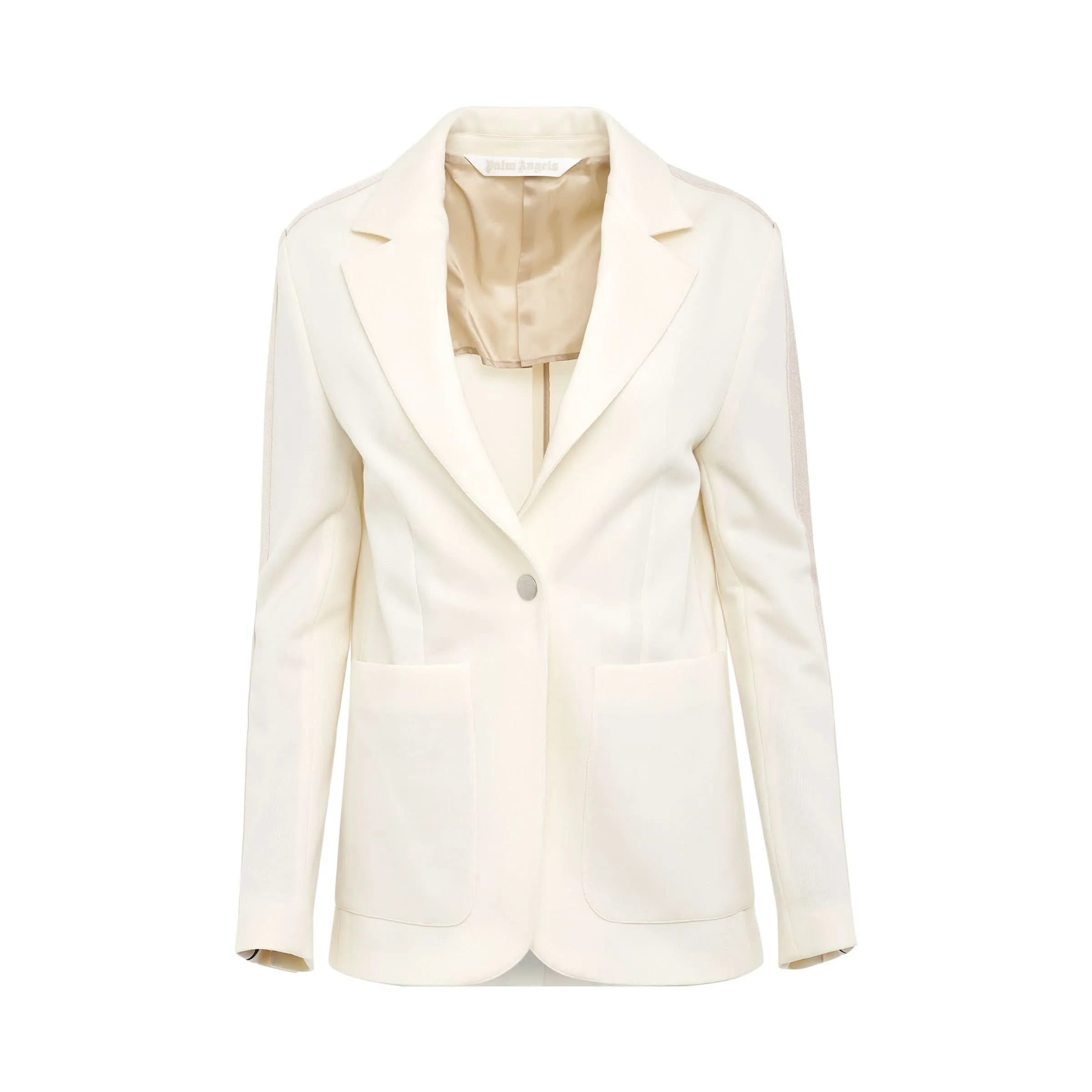 Classic Track Blazer in Beige/Off White