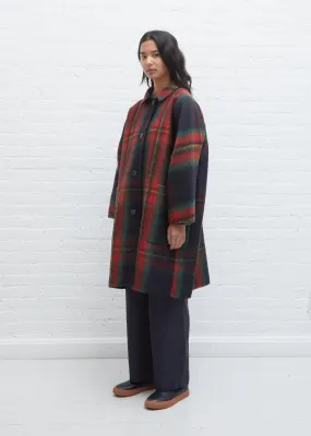 Cove Reversible Double-Faced Wool Tartan Coat