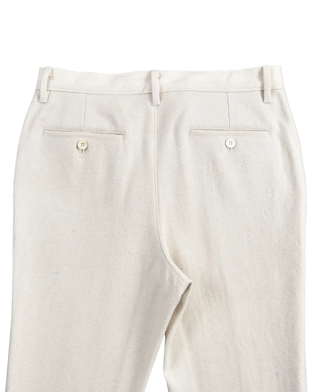 Cream Wool Winter Pant