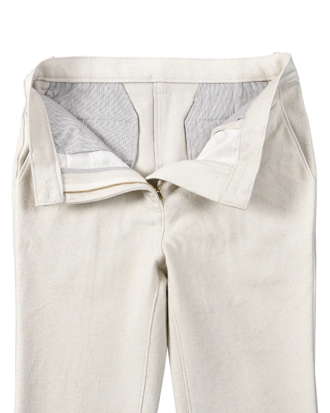 Cream Wool Winter Pant