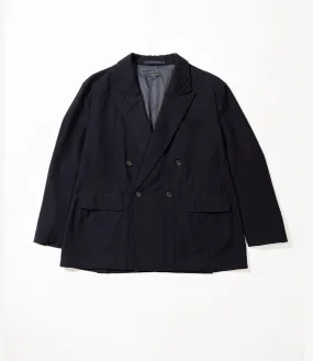 Engineered Garments DBL Peak Jacket - Dk. Navy Wool Uniform Serge