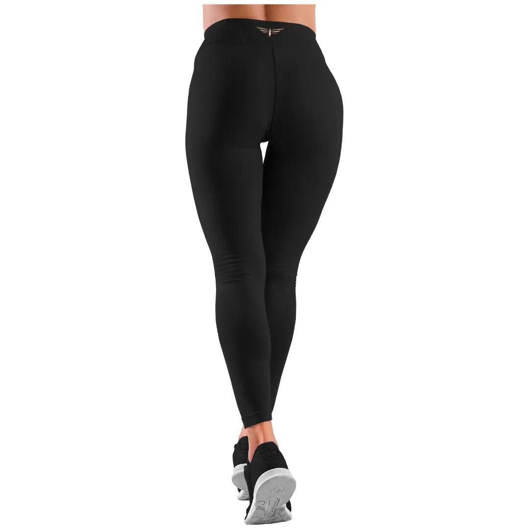 Essential Black Leggings with Compression