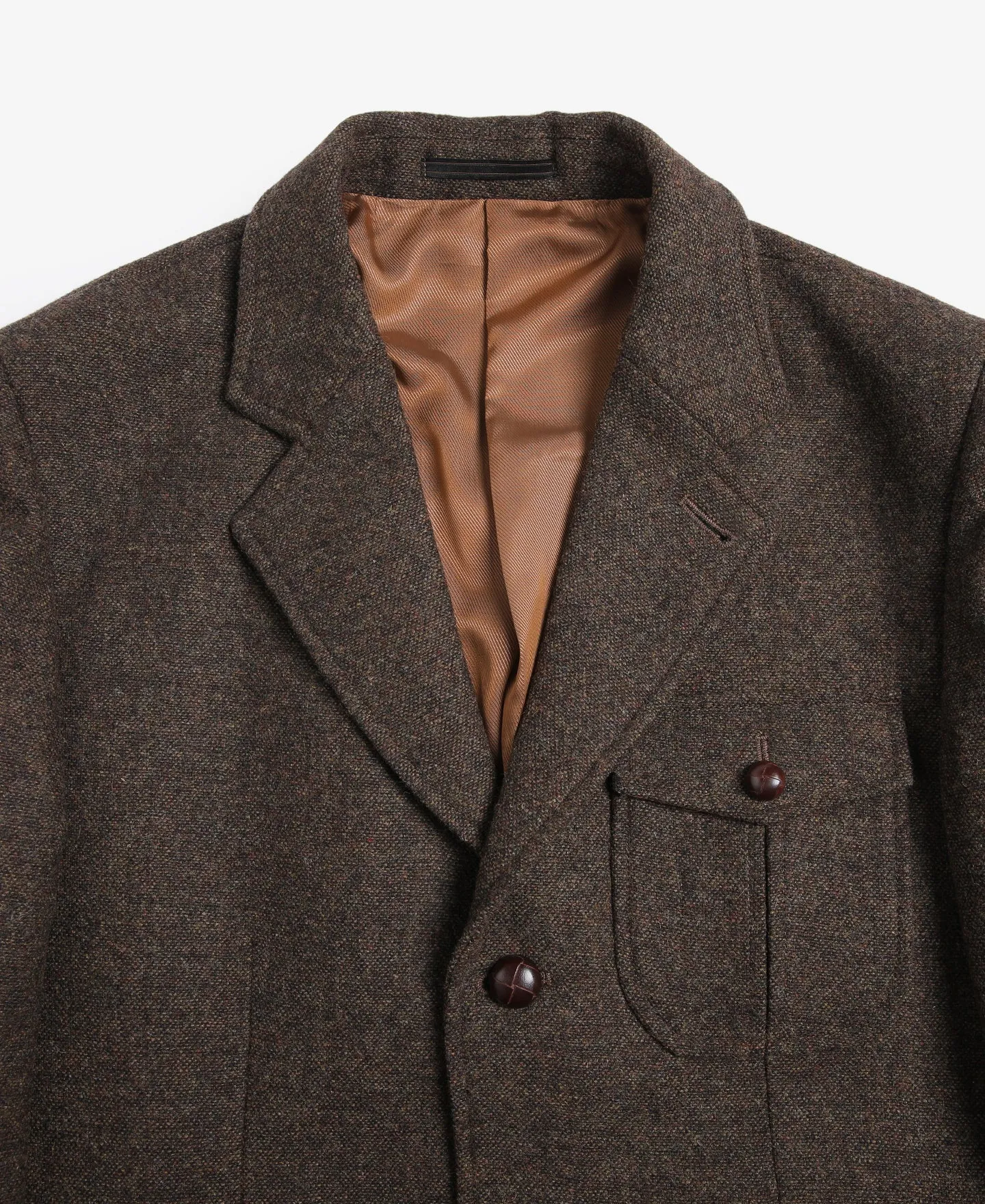 Half Norfolk Brown Tweed Jacket