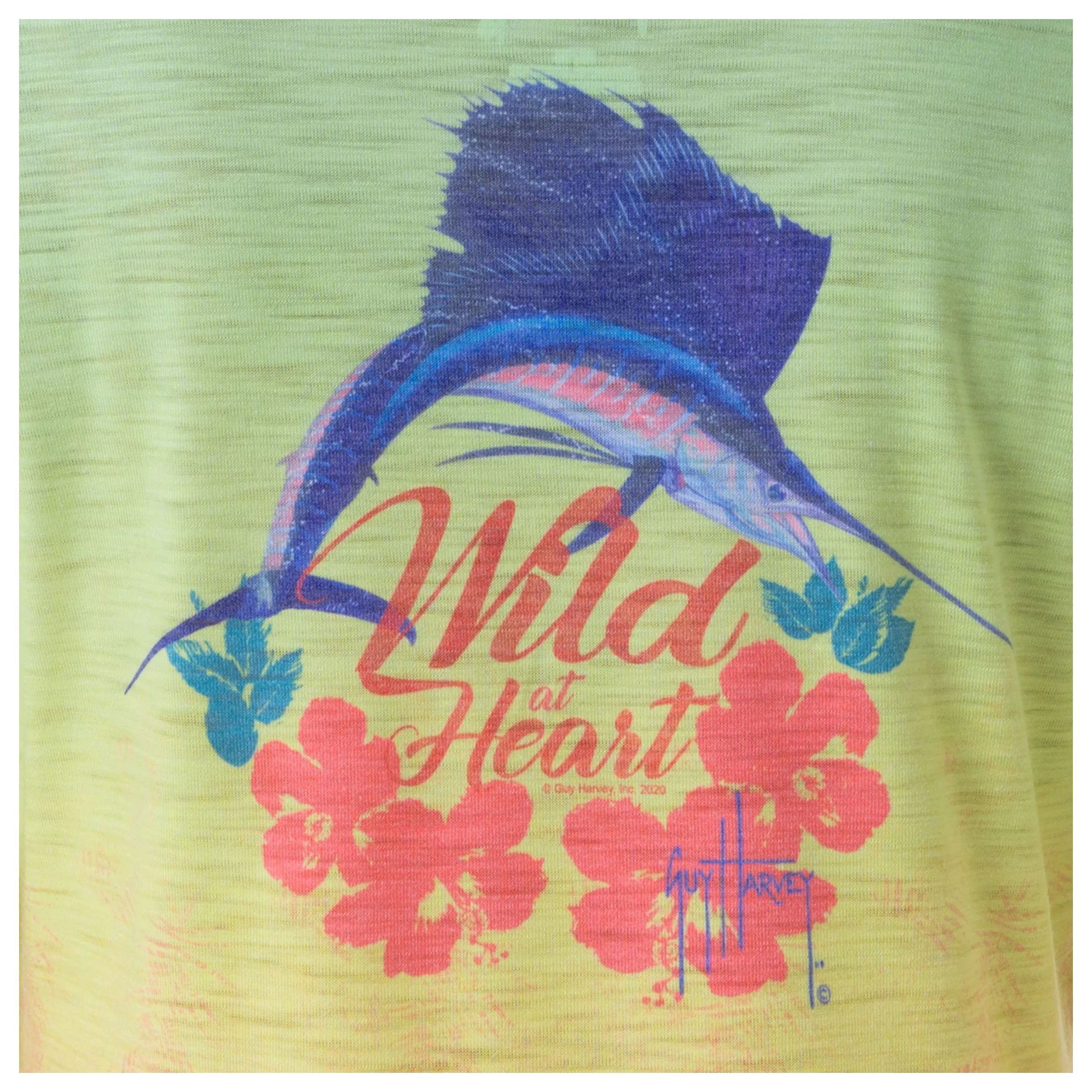 Ladies Wild at Heart Long Sleeve Raglan Slub Shirt