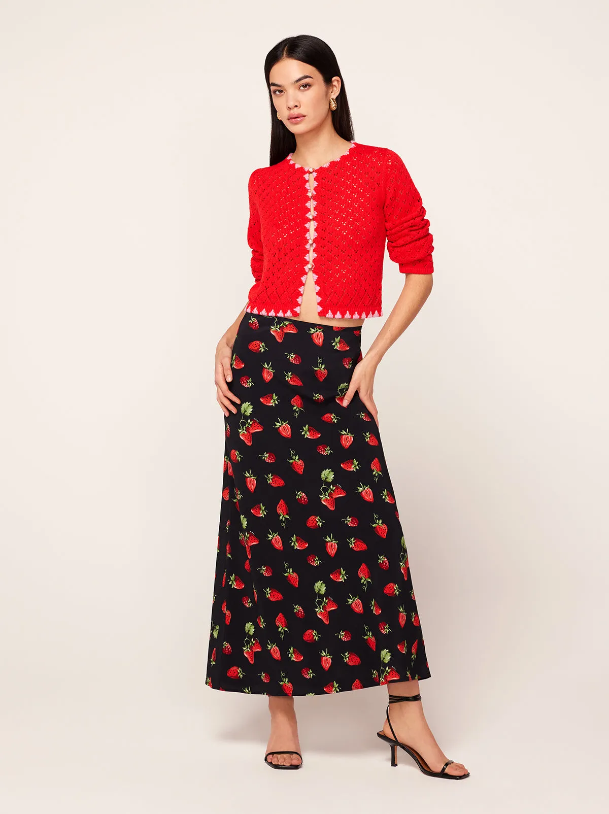 Layla Berry Print Skirt