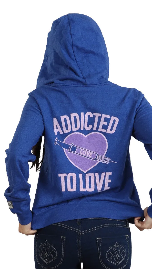 Local Celebrity Addicted To Love Hoody in Royal