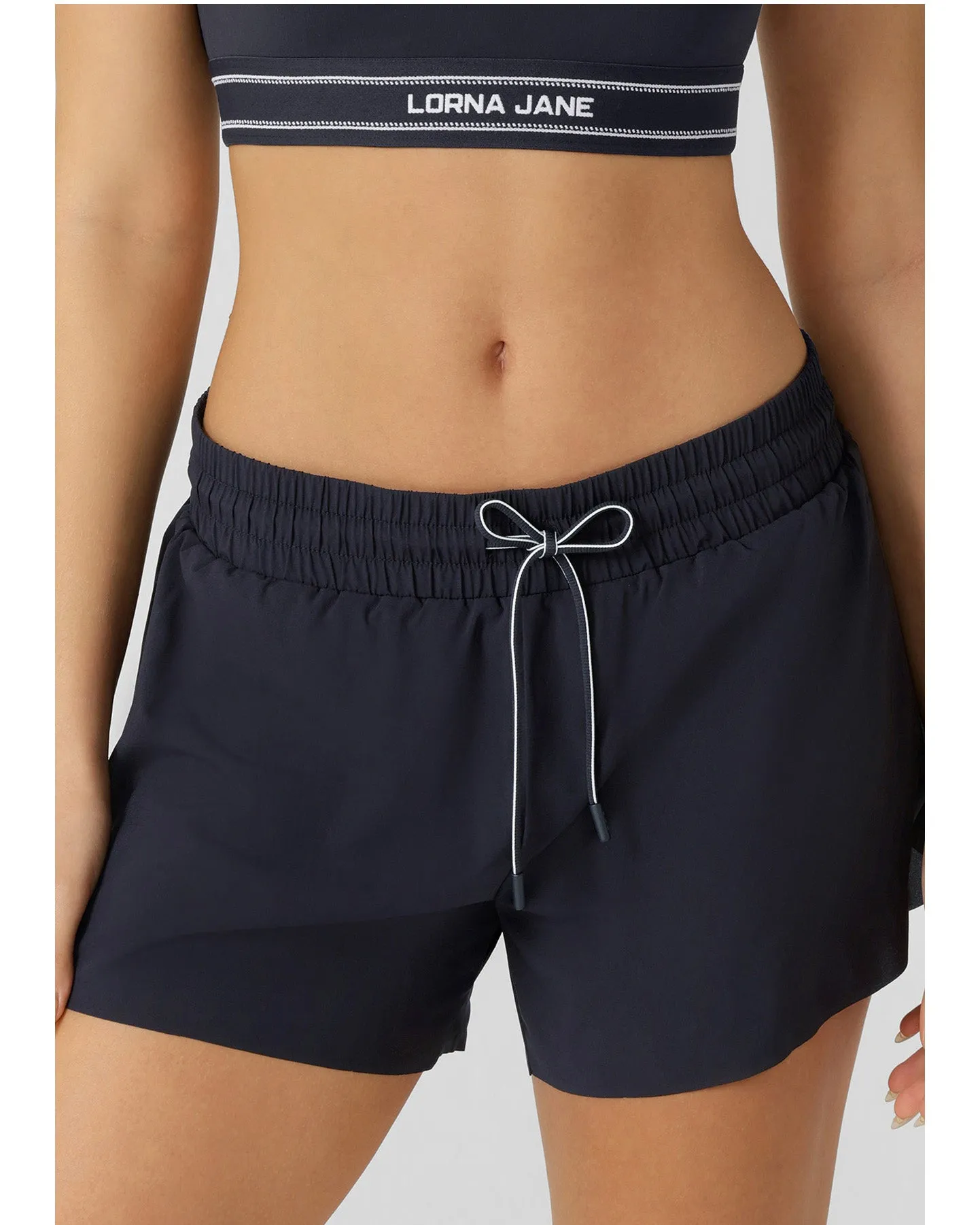 Lorna Jane Track Star Run Shorts - Midnight Blue