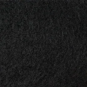 luxury boiled wool knit coating - black