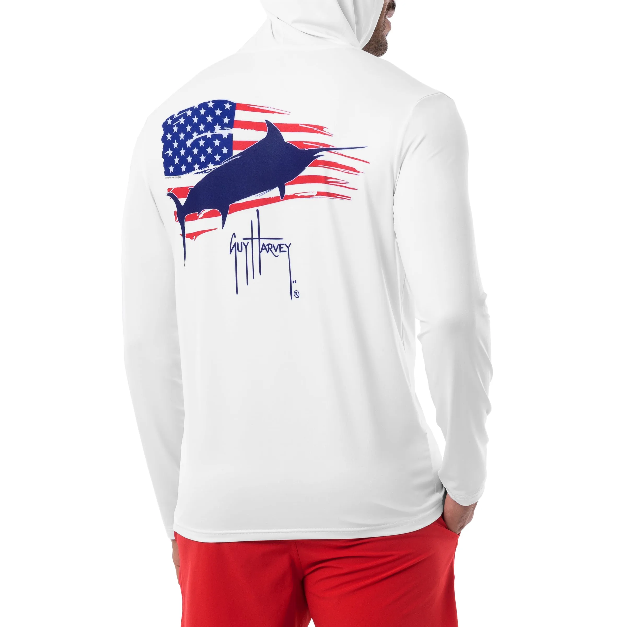 Men's Bill Flag Long Sleeve Performance Hoodie