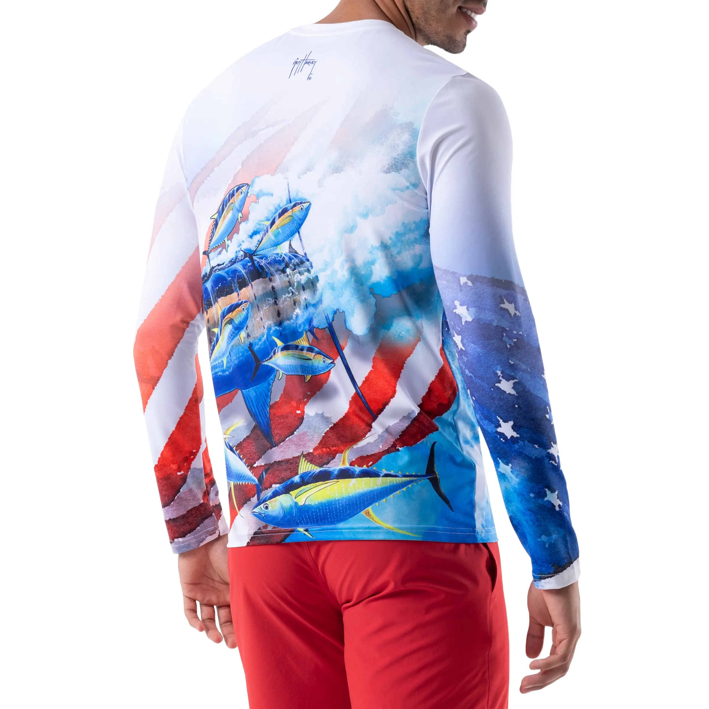 Men's Flag Flow Performance Sun Protection Top