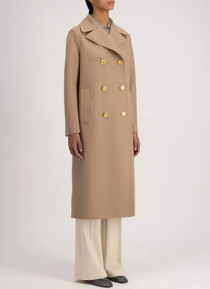 Military Pressed Wool Coat