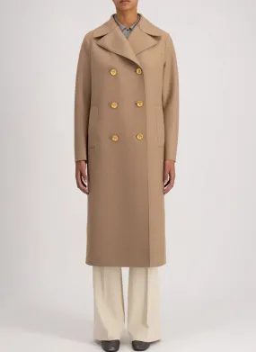 Military Pressed Wool Coat