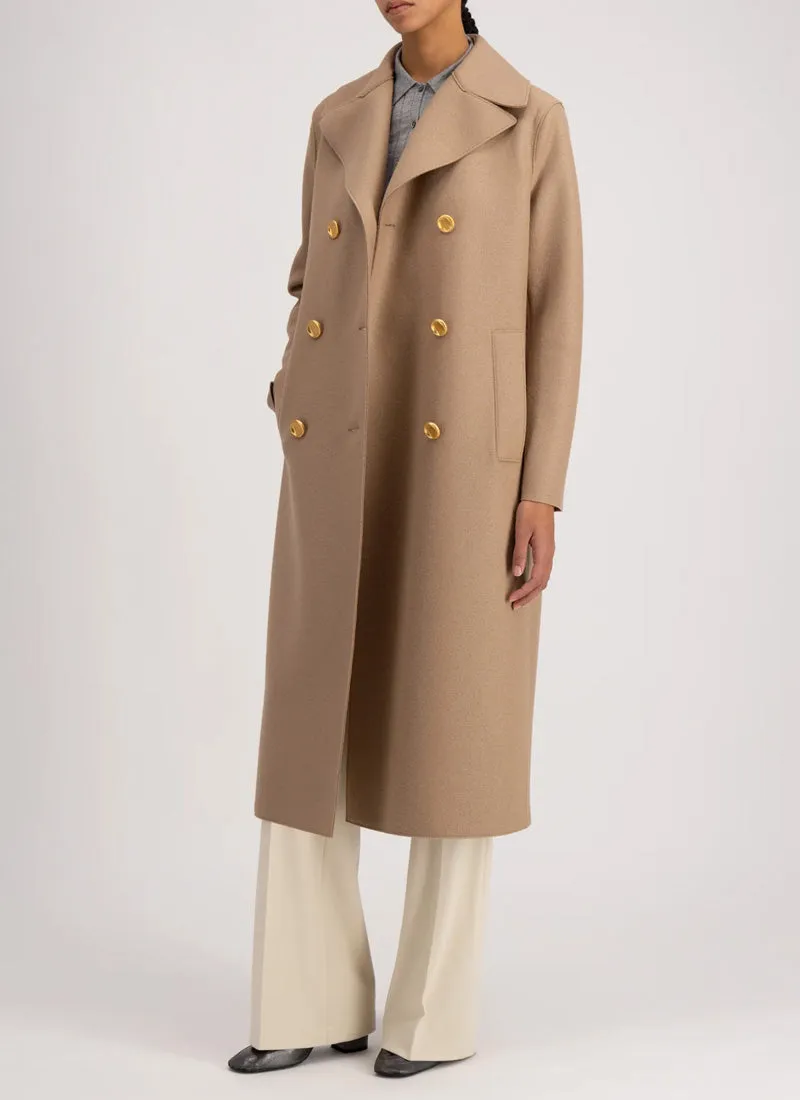 Military Pressed Wool Coat