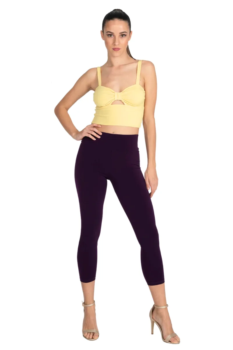 Monochrome Capri Fitness Leggings