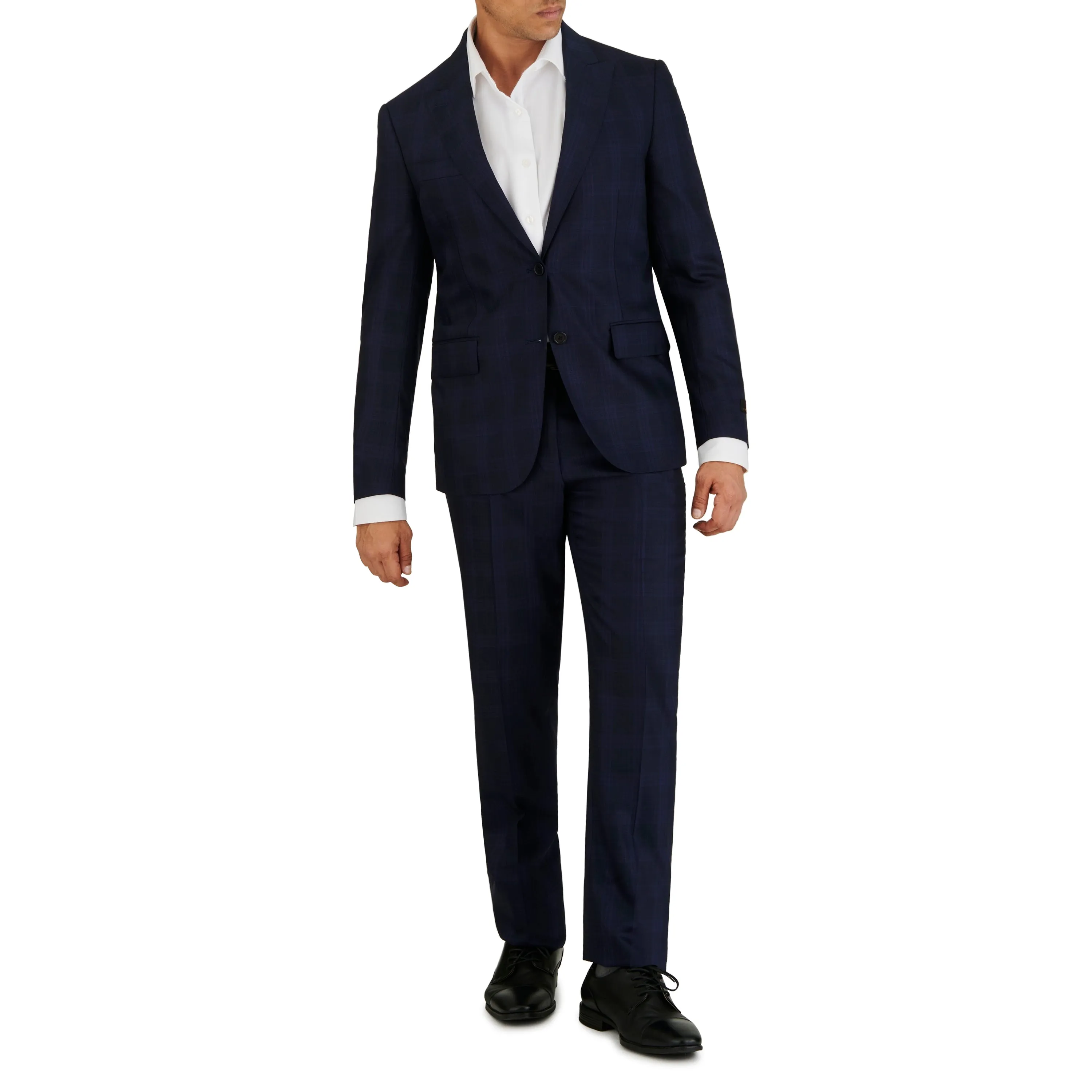 Navy with Indigo Check Suit