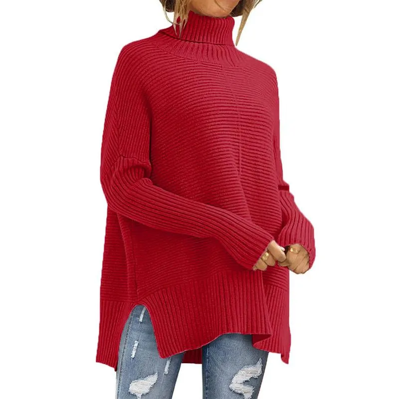 Prettygarden Women'S Oversized Turtleneck Sweater Casual Long Sleeve Chunky Knit Pullover Winter Tops Blouse