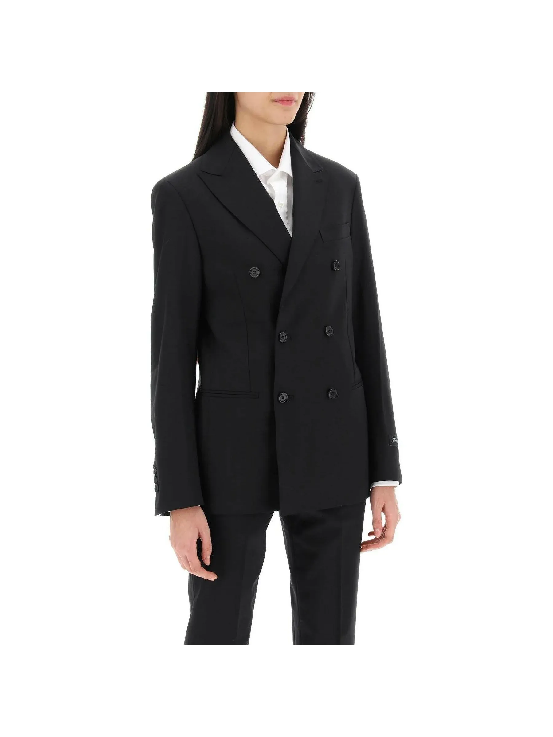 Slim-Fit Double-Breasted Blazer