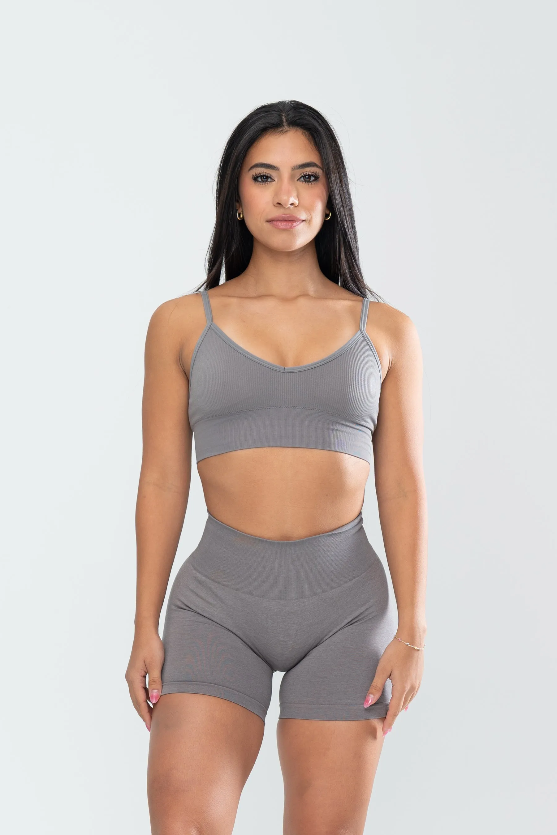 STELLA SEAMLESS BRA - STEEL