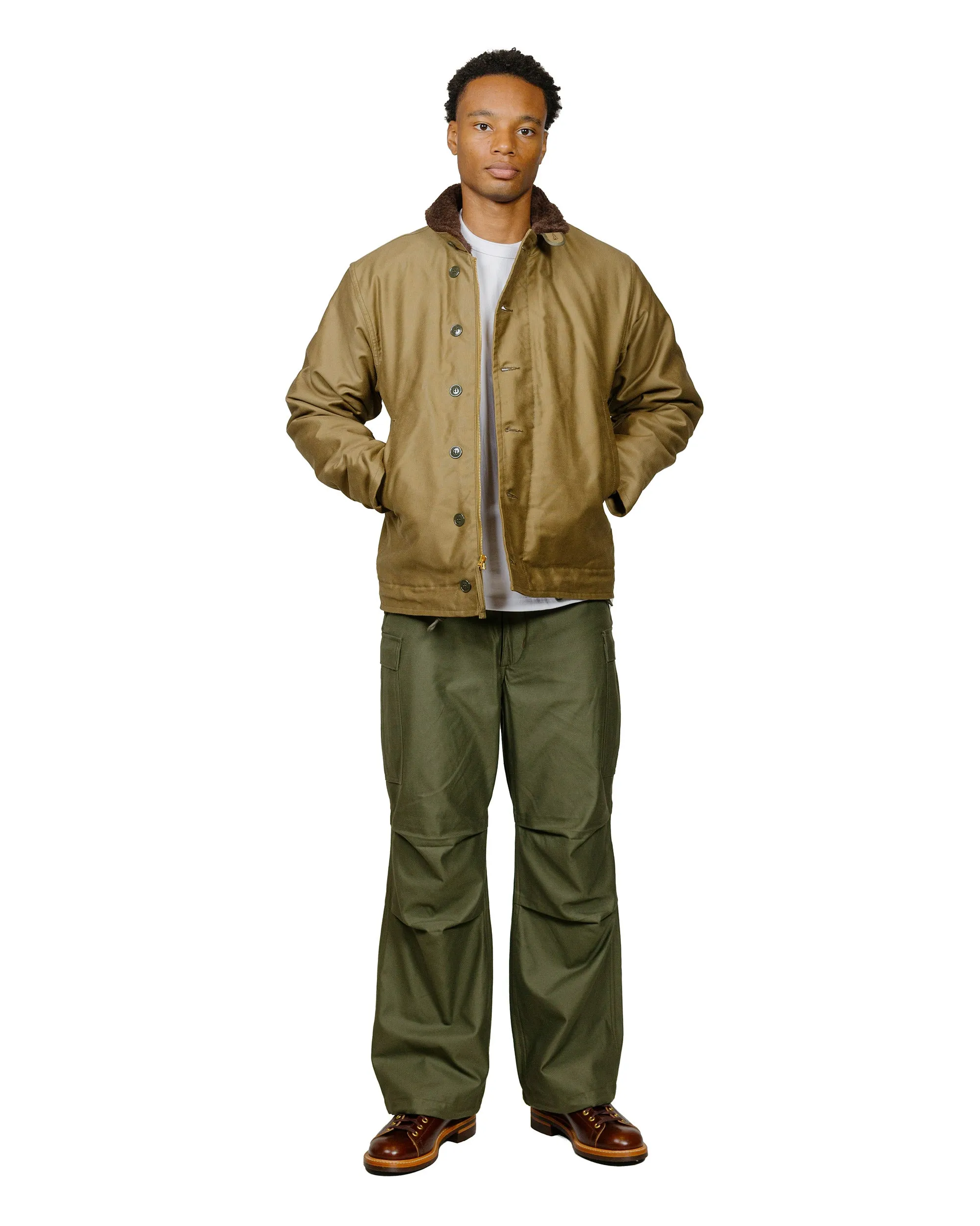 The Real McCoy's MJ22114 N-1 Deck Jacket (Khaki)