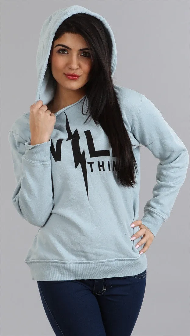 Wildfox Couture Wild Thing Oversize Hoodie in Acid Wash