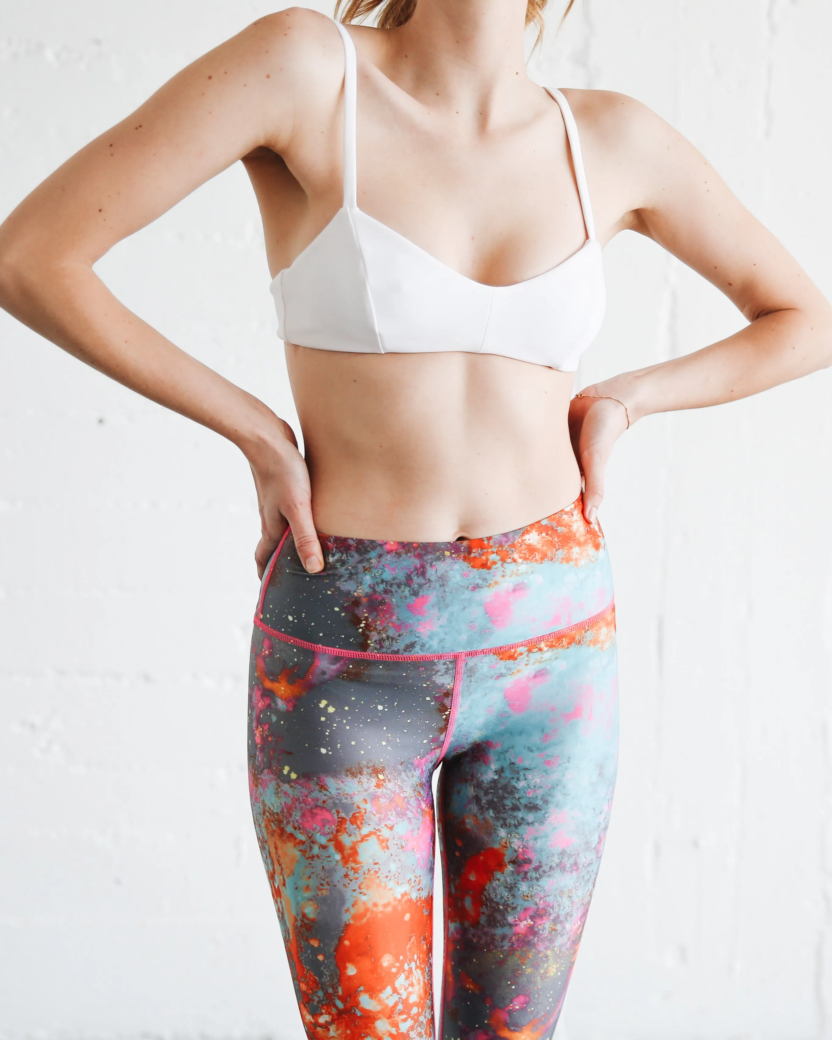 WOMEN'S SWIM LEGGINGS  - KOI POND