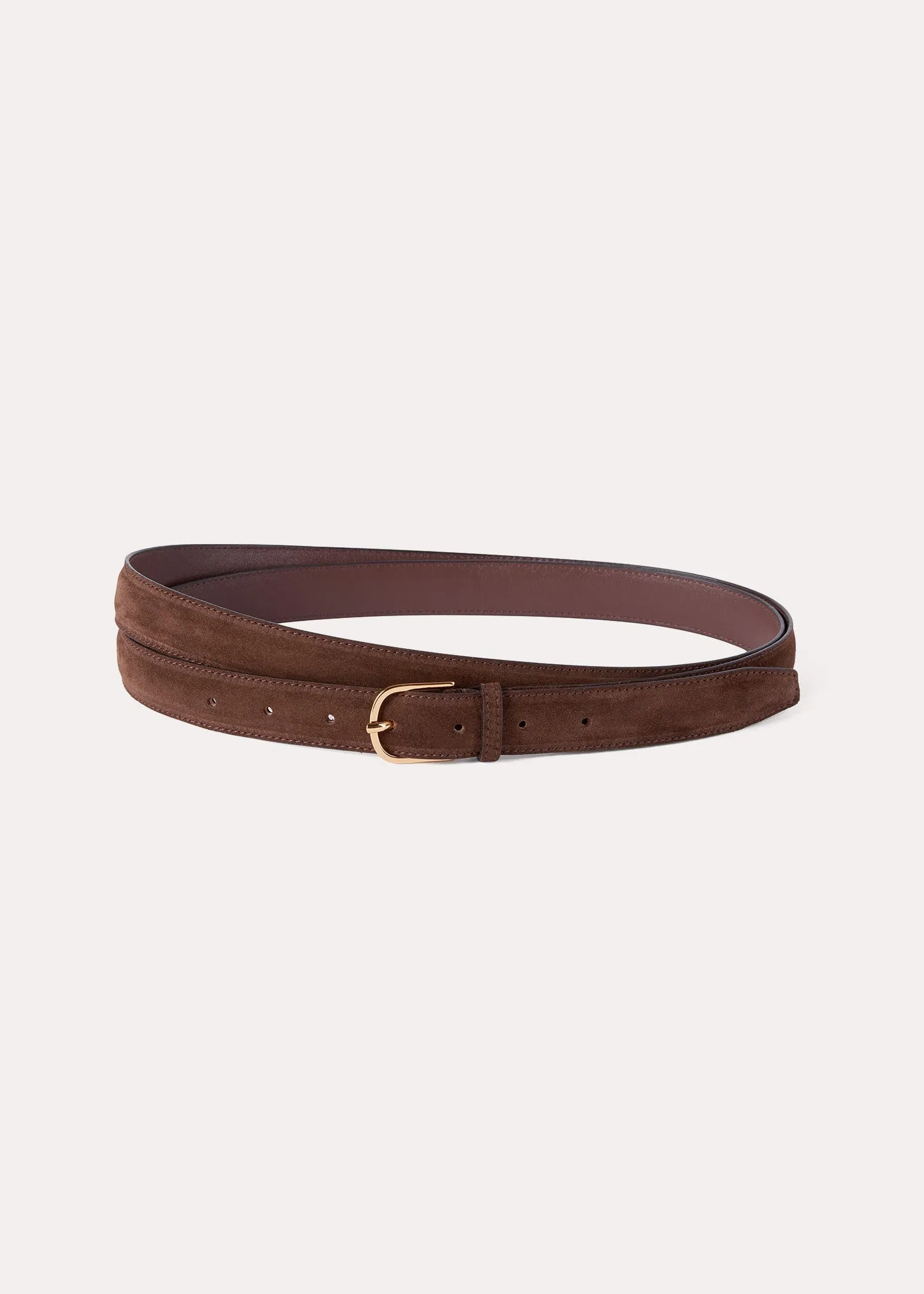 Wrap belt chocolate brown